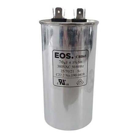 CAPACITOR SIMPLES VIX 70MF  380V