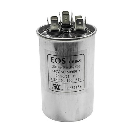 CAPACITOR DUPLO 30+4 MFD 440VAC