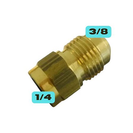 ADAPTADOR MACHO 3/8 FEMEA POR 1/4