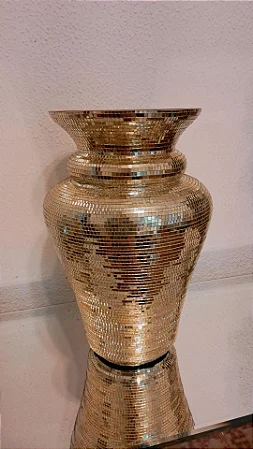 - Vaso espelhado luxo DOURADO