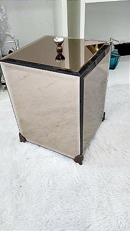 Lixeira espelho bronze