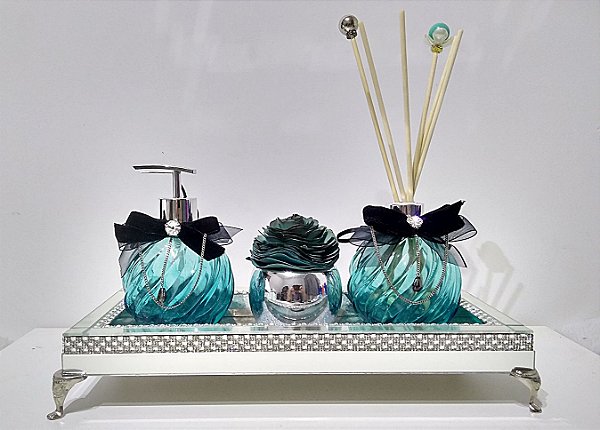 Kit Lavabo trio Preto Tiffany