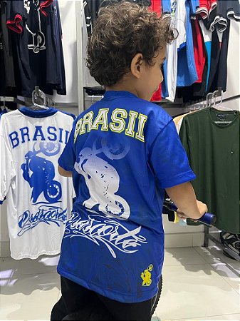 CAMISETA BRASIL Copa 2018 - INFANTIL - Loja Osascorte - Grau & Corte