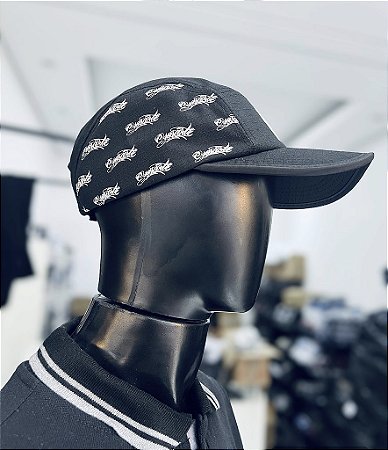 BONÉ FIVE PANEL LOGO BRANCO - ABA CURVA