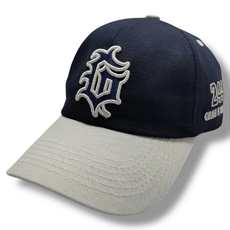 BONÉ GRAU E CORTE 244 - AZUL MARINHO COM BRANCO *fecho de plástico*