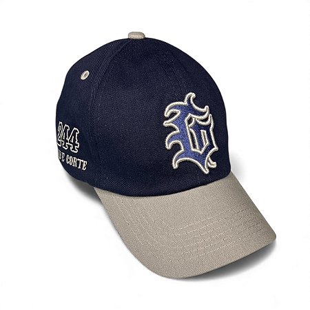 BONÉ GRAU E CORTE 244 - AZUL MARINHO ABA CINZA