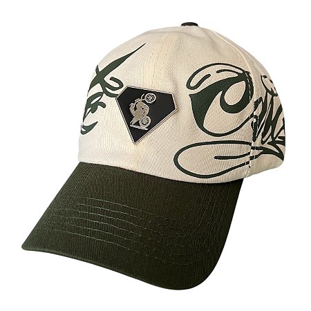 LETREIRO  - OFF WHITE/VERDE MILITAR