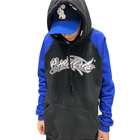 MOLETOM OSASCORTE MANGA RAGLAN - AZUL ROYAL
