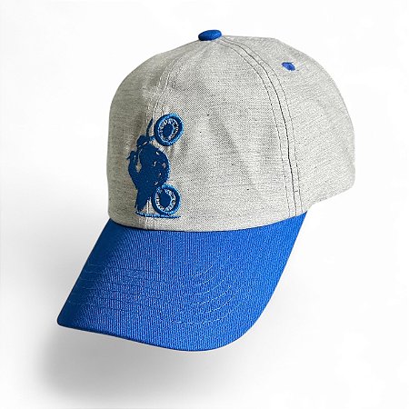 Boné XT660 - CINZA MESCLA/AZUL ROYAL