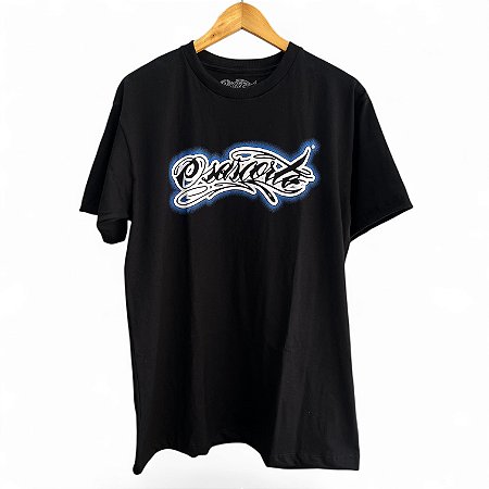 Camiseta OSASCORTE - PRETA COM LOGO AZUL