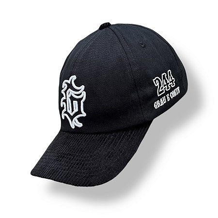 BONÉ GRAU E CORTE 244 - PRETO ABA DE CAMURÇA