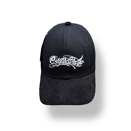 Boné escrita OSASCORTE - DAD HAT -  PRETO ABA DE CAMURÇA