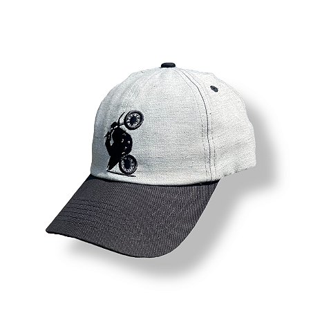 Boné XT660 - CINZA MESCLA ABA PRETA