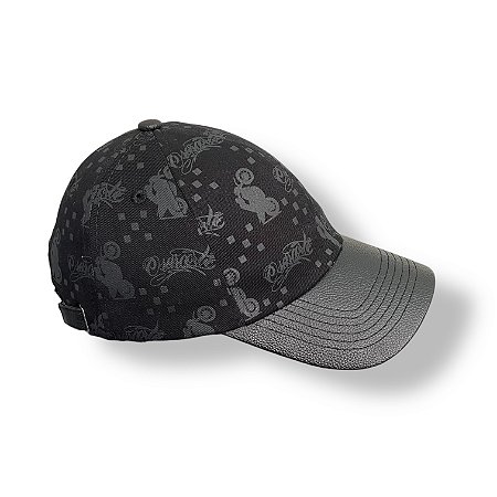 BONÉ OSASCORTE - ABA DE COURO - PRETO