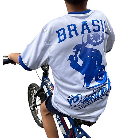 CAMISETA INFANTIL BRANCA - SELEÇÃO BRASILEIRA