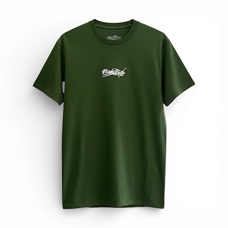 CAMISETA ESCRITA BÁSICA - VERDE
