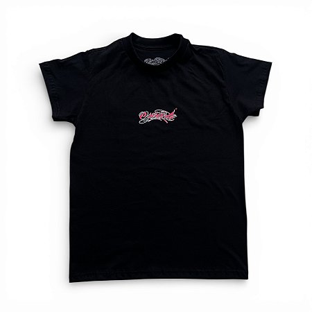 BABY LOOK - ESCRITA BÁSICA - ROSA