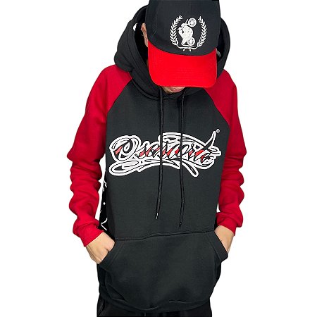 MOLETOM OSASCORTE MANGA RAGLAN VERMELHA