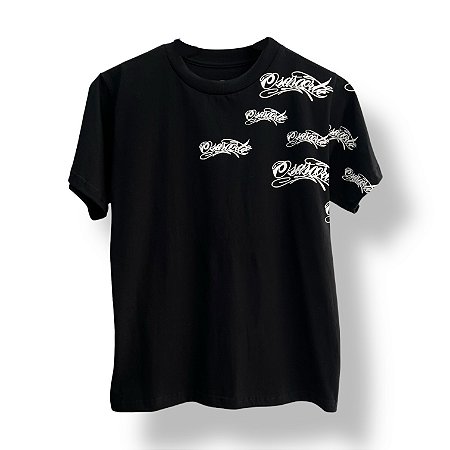 CAMISETA INFANTIL - ESCRITA OSASCORTE LATERAL - PRETA