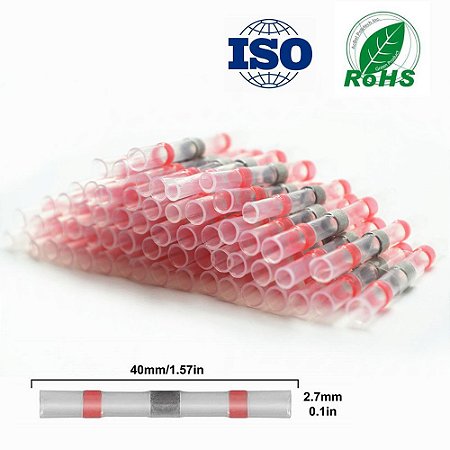 kit de Tubo Retrátil C/ Anel Estanho - Emenda De Fio.