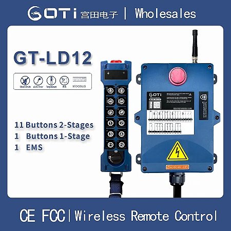 CONTROLE REMOTO INDUSTRIAL GOTI GT-LD12