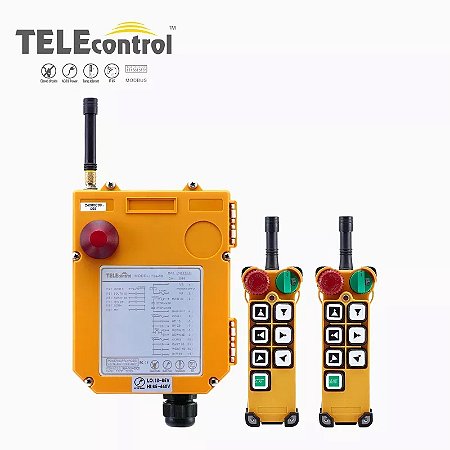 Controle Remoto Telecontrol Modelo: F24-6D/2 Transmissores