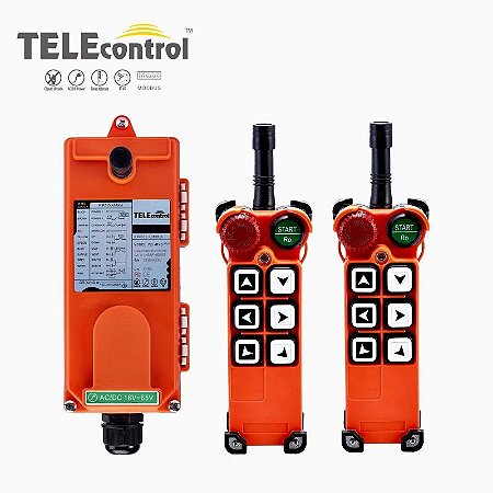Radio Controle Remoto Industrial Modelo: F21-E1 ( COM 1 RECEPTOR X 2 TRANSMISSOR )