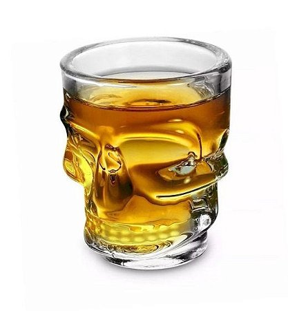Kit 6 copos de shot Caveira Tequila Whisky