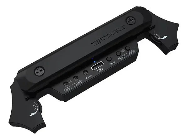 Captador de violão magnético sem fio Double X2