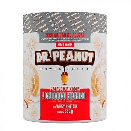 DR. PEANUT POWER CREAM CHOCOCO BRANCO 650G