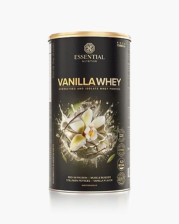 VANILLA WHEY LATA 750G ESSENTIAL NUTRITION