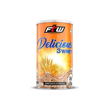 FTW DELICIOUS 3WHEY CHOCOLATE MALTADO 450G