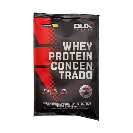 SACHÊ WHEY PROTEIN CONCENTRADO BAUNILHA DUX NUTRITION 30G