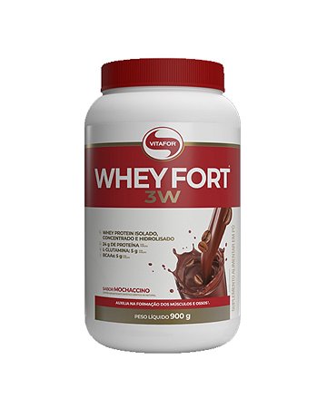 WHEY FORT 3W MOCHACCINO 900G VITAFOR