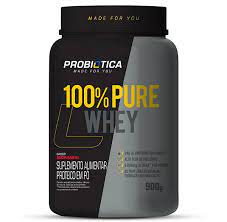 100% PURE WHEY NOVA FÓRMULA MORANGO 900G PROBIÓTICA