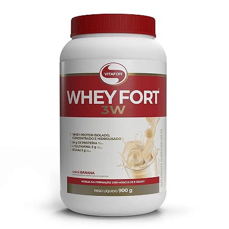 WHEY FORT 3W BANANA 900G VITAFOR