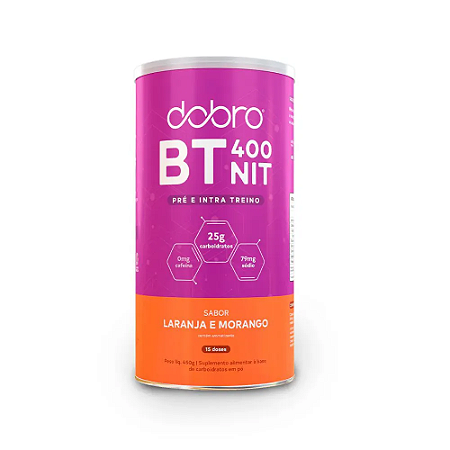 DOBRO BT NITRATO PRÉ E INTRA TREINO SABOR LARANJA E MORANGO 450G
