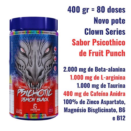 PSICHOTIC DEMON BLACK FRUIT PUNCH 400G