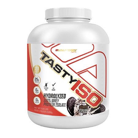 TASTY ISO WHEY 5LB 2,268KG COOKIES & CREAM ADAPTOGEN