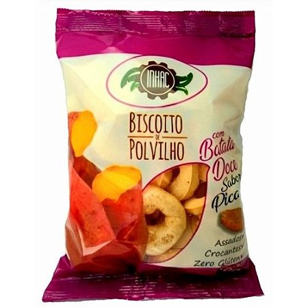 BISCOITO DE POLVILHO BATATA DOCE SABOR PICANHA 50G INHACC