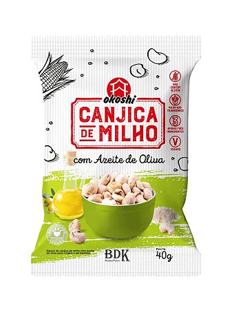 PIPOCA CANJICA DE MILHO COM AZEITE DE OLIVA 40G HIKAGE OKOSHI