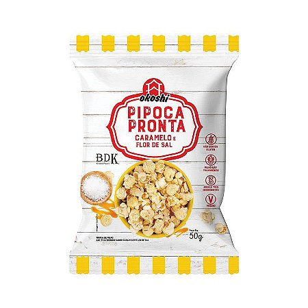 PIPOCA PRONTA CARAMELO E FLOR DE SAL 50G HIKAGE OKOSHI