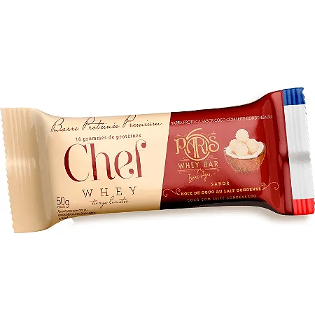 CHEF WHEY BAR COCO COM LEITE CONDENSADO 50G