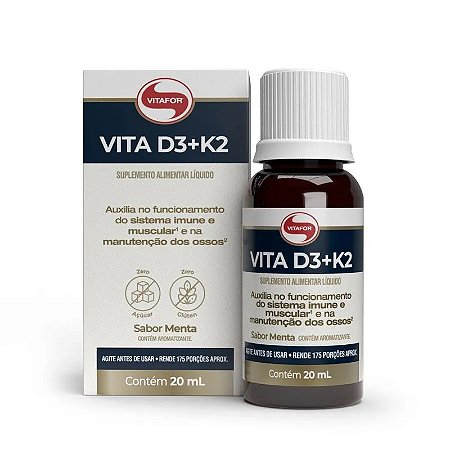 VITA D3 + K2 20ML SABOR MENTA