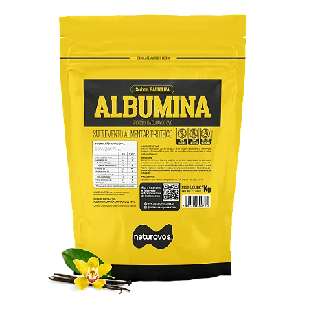 ALBUMINA NATUROVOS 1KG BAUNILHA