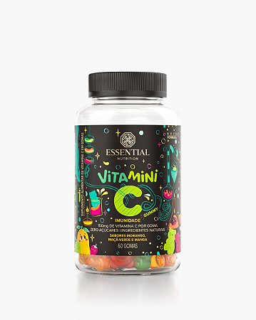 VITAMINI C 180G GUMMY (60 GOMAS) - ESSENTIAL NUTRITION