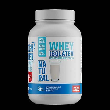 100% WHEY ISOLADA 3VS NATURAL