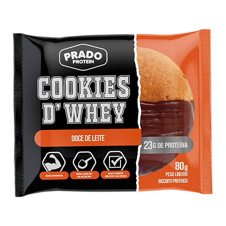 COOKIES D'WHEY DOCE DE LEITE 80G PRADO PROTEIN
