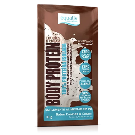 SACHÊS BODY PROTEIN COOKIES & CREAM 20G EQUALIV
