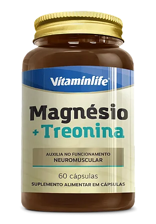 MAGNÉSIO + TREONINA 60CAPS VITAMINLIFE
